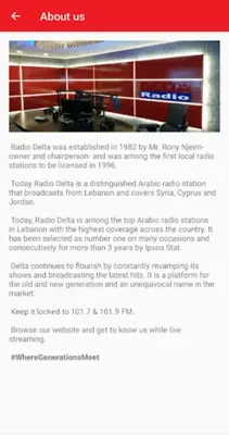 Radio Delta Lebanon android App screenshot 0